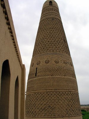 Turfan - Suleman's Minaret - details