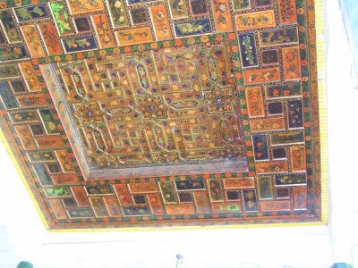 Kashgar - Idkha Mosque ceiling detail