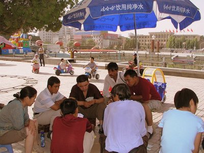 Kashgar  public square - leisure pastime