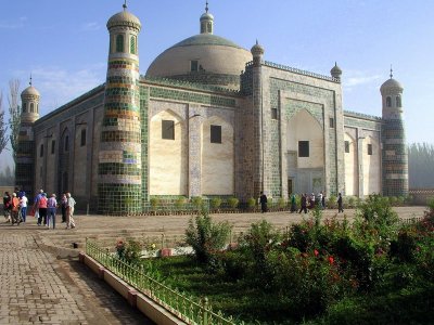 Kashgar - Apakh Hoja Tomb Mosque, where an emperor & favorite (fragrant) concubine are entombed together