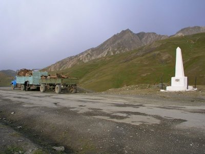 Kyrgyzstan road memorial