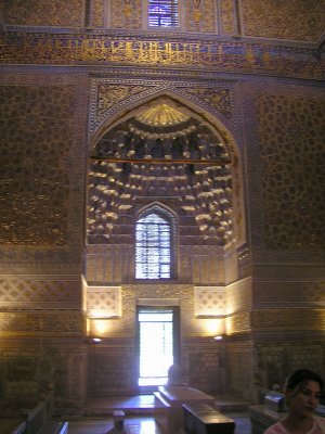 Inside Timur's masoleum