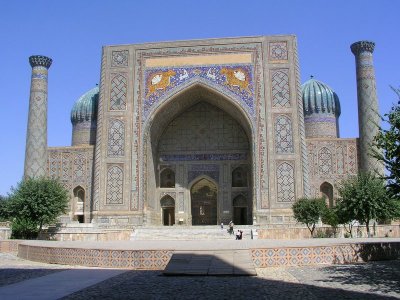 Samarkand - One side of Registan complex