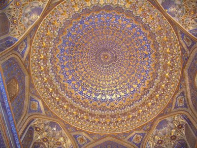Inside Registan - ceiling