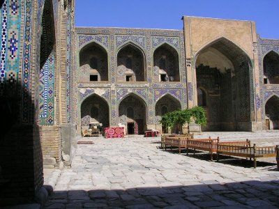 Registan medrassa courtyard