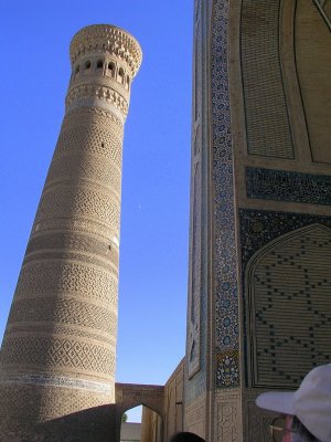 Bukhara - medrassa & famous tower - details