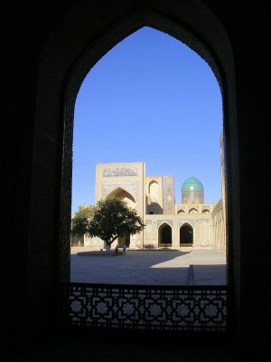 Bukhara - another view of medrassa courtyard