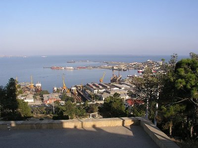 View of Baku port