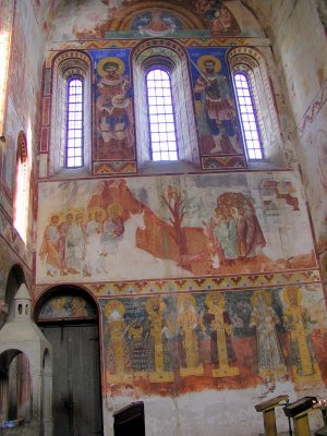 Kutaisi, Western GA - Gelati Monastery complex - restored frescos
