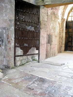 Kutaisi, Western GA - Gelati Monastery complex - ancient iron door