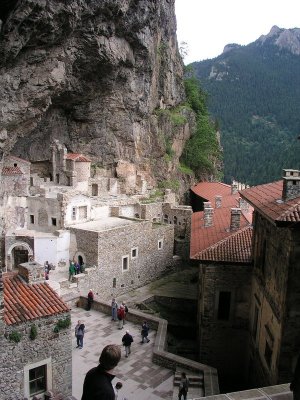 Near Trabzon, Turkey - Sumela Monastery - view of site's perch