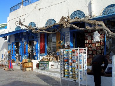 Unique souvenir shop in Sidi Bou Said