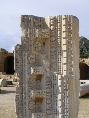 Carthage - fallen ornate architectural detail