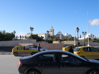 Tunis traffic circle, near the Medina