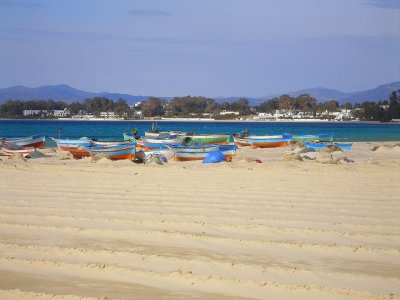 Hammamet - beached boats