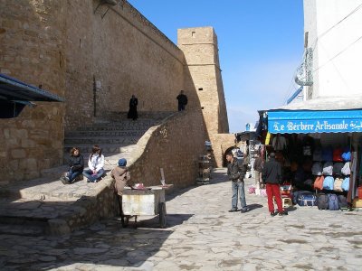 Hammamet - Kasbah walls - inside Medina