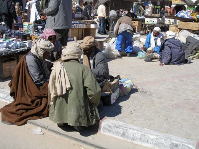 Douz market day - a town at the edge of the Sahara