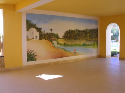 Wall mural, Sun Palm Hotel