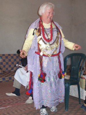 Judith volunteers to be a Bedouin bride