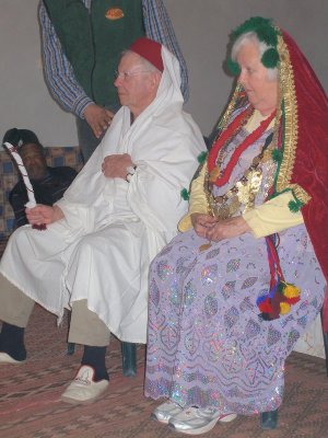 George & Judith in Bedouin wedding finery