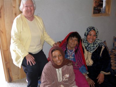 Judith with Bedouin women