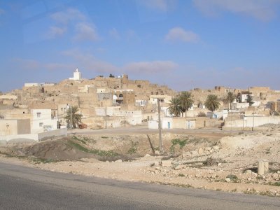 View of old village, enroute to Matmata