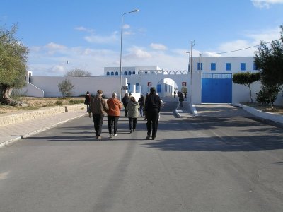 Djerba - the La Ghriba Synagogue complex entrance