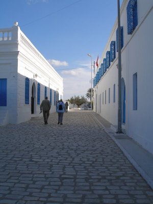 Street in La Ghriba Synagogue complex