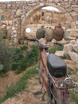 Island of Djerba - Guellala - two popular modes of transportation & pottery