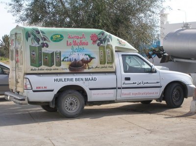 Djerba olive press truck