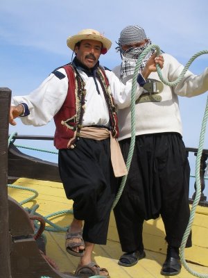 Wild & crazy crew on the galleon cruise