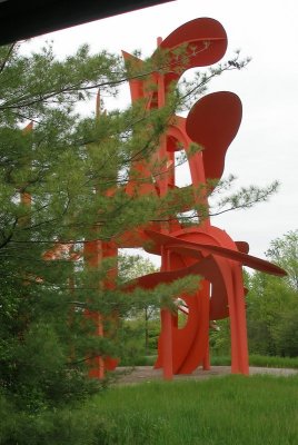 Meijer Gardens - orange sculpture