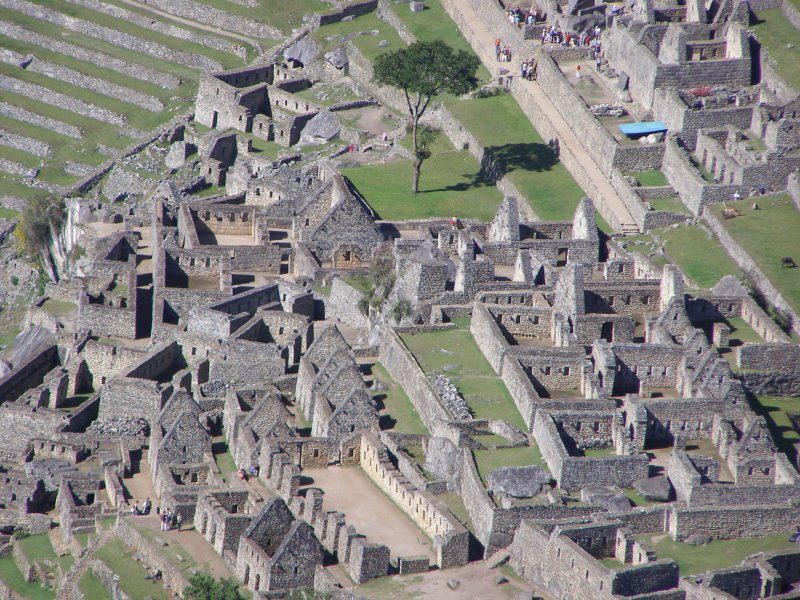 Looking down from Huayna Picchu