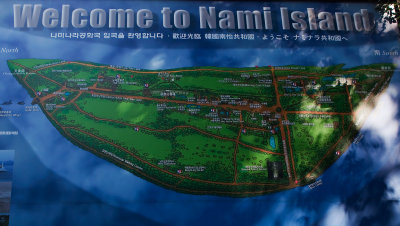 Nami Island Map