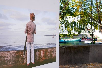 Photoquai 2009 :  L'homme au chapeau Sola, Bombay.