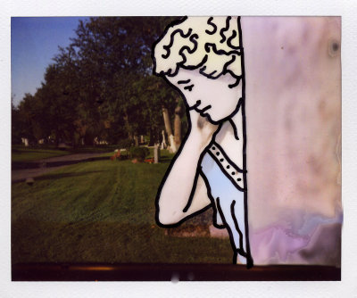Cartoon Cemetery  Polaroids Montreal