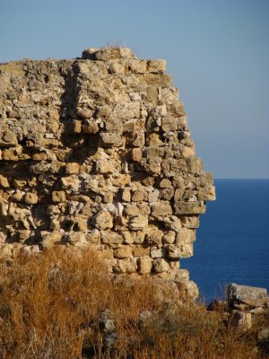 Ruins and face