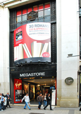 Virgin Records Megastore on Champs Elyssees