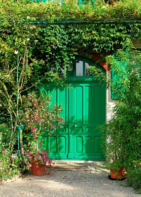 Monet's House Green Doors