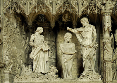 Statues on Outside Wall of Choir