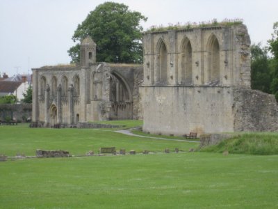 More Glastonbury Abbey ruins