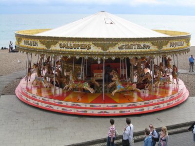 Topside view of the second merry-go-round
