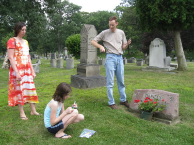 We visited Oakwood Cemetery in Sharon