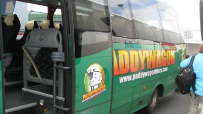 The Paddywagon we took to the airport