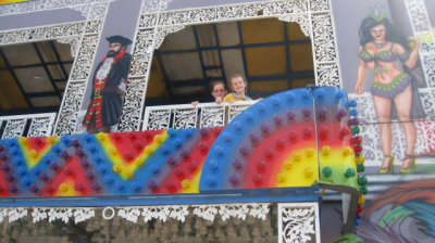 In the Fun House at the fair