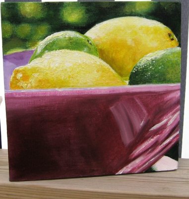 Citron o lime (olja p duk 30x30)