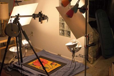 My setup for photo of a watercolor