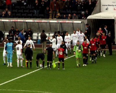 Swansea City v Colchester Utd. Jan 2011