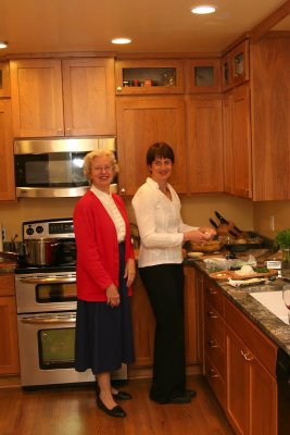 Joanne and Teresa at the controls