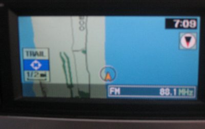 GPS shows were drving in water!